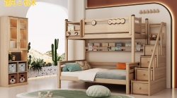 双层床+梯柜 C651